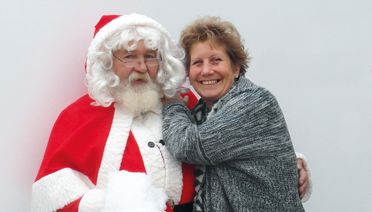 Louise Purton and Santa